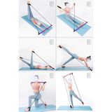 PremiumPort Taşınabilir Pilates ve Crossfit Direnç Seti, Fitness ve Vücut Geliştirme Için - Seçenek 1 - Açık Beyaz - Gri