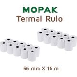 PremiumPort Termal Yazar Kasa Pos Rulosu 56MM x 16MT, 20'li Set, Yüksek Kalite ve Dayanıklılık - Ahşap - Seçenek 1
