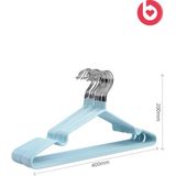 PremiumPort Turkuaz Pvc Kaplamalı Metal Elbise Askısı 10'lu Set - Seçenek 1 - Altın