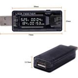 PremiumPort USB Voltmetre Ampermetre LED Gösterge, Gerilim ve Akım Ölçer - Seçenek 1