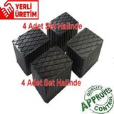 PremiumPort Yüksek Kaliteli Kauçuk Lift Takozu 160X120MM, 4 Adet Set - Seçenek 1