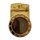 PremiumQuality Gold Çift Torch Pürmüz Metal Puro Çakmağı