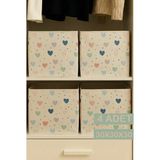 Prendi Home 4’lü Healt Dolap Içi Düzenleyici Kutu - 30X30X30 cm Katlanabilir Çok Amaçlı Saklama Kutusu