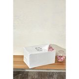 Prendi Home Orta Boy Home Sweet Home Siyah Renk Baskılı Hurç 52X28X31 - Beyaz
