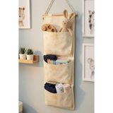 Prendi Home Yıldız Baskılı 3 Cepli Çok Amaçlı Askılı Duvar Tipi Dolap Içi Banyo Mutfak Düzenleyici Organizer 20 x 60