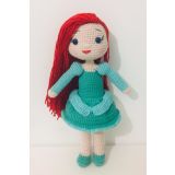 Prenses Ariel Bebek Amigurumi Organik Oyuncak