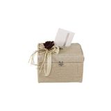 Prenses Çeyiz Store Hasır Zarf Takı Sandığı Küçük - 32x22x24 - Bej