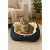 Prenses Koltuk Kedi Köpek Yatağı Yumuşak Pet Yatak - Lacivert