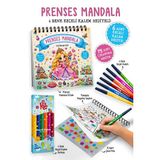 Prenses Mandala - 6 Renk Keçeli Kalem ve 75 Adet Çıkartma Hediyeli 3+ 884118