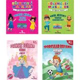 Prenses miyim? Yoksa Cadı mı? - Kral mıyım? Yoksa Korsan mı? - Prenses Boyama Kitabı - Sporcular Boyama Kitabı 4'lü Set