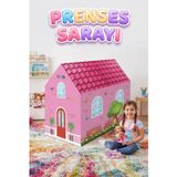 Prenses Sarayı Çocuk Oyun Çadırı Pembe Hayal Evi 100 X 100 Cm Eğlenceli Oyun Çadırı