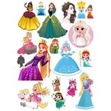 Prenses Sticker Set 20 Parça Telefon, Tablet, Defter, Laptop Sticker