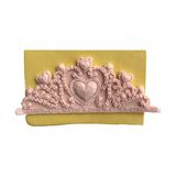 Prenses Tacı Dekoratif Kenar Silikon Pasta-Kokulu-Taş Ve Sabun Kalıbı 17x6,5x0,5 cm