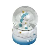 Prenses Unicorn Işıklı Kar Küresi