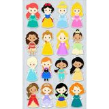 Prensesler Sticker Telefon Laptop Notebook Tablet Defter Matara Stiker Etiket ST1249