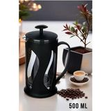 Prensli Çay ve Kahve Presi 500 ml – Şık ve Kullanışlı Tasarım - Seçenek 1 - Ahşap