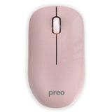 Preo M19 Ergonomik Pastel Kablosuz Sessiz Pembe Mouse