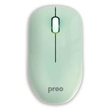 Preo M19 Ergonomik Yeşil Pastel Kablosuz Sessiz Mouse