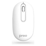 Preo M21 Kablosuz Sessiz Beyaz Lazer Mouse 1000 DPI Ev ve Ofis Kullanımı İçin