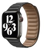 Preo Magnetic Watch Band 42 44 45 49mm Siyah Akıllı Saat Kordonu
