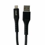 Preo My Mobile Premium MMU44 2.1A Lightning Siyah Örgü Cep Telefonu Şarj Ve Data Kablosu