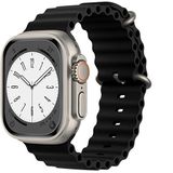 Preo Ocean Watch Band 42 44 45 49mm Siyah Akıllı Saat Kordonu