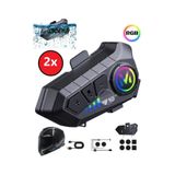 PREPARE 300 Mt Intercom 2 Eşleşmeli Kask Kulaklık Y-10pr Su Geçirmez Bluetooth Motosiklet Intercom Kulaklık