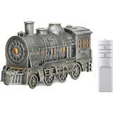Prepare Tren Şeklinde Buharlı Oda Hava Nemlendirici Işık Fonksiyonlu Buhar Makinesi Kumandalı - Gri