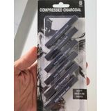 Pres Kömür Kalem Blok Füzen Kalemi 6lı Set Soft-medium-hard Eskiz Set Eskiz Set Compressed Charcoal