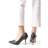 Preshley Kadın Fascino Siyah Deri Stiletto Topuklu Ayakkabı