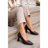 Preshley Kadın Sity Kahverengi 6 cm İnce Topuklu Stiletto