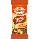 President Cheddar Peyniri (220 G) - Gurme Hamburgerlerin ve Atıştırmalıkların Keskin Tadı - 1 Adet