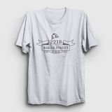 Presmono 221B Sherlock Holmes Beyaz Kadın T-shirt