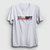 Presmono American Idiot V2 Green Day Beyaz Unisex T-Shirt