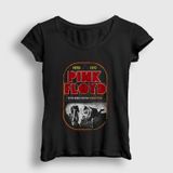 Presmono Atom Heart Mother Pink Floyd Siyah Kadın T-Shirt