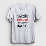 Presmono Bad Girls Vikings Beyaz Unisex T-Shirt