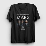 Presmono Band 30 Seconds to Mars Siyah Kadın T-Shirt
