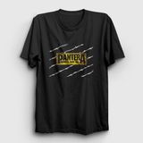 Presmono Barbed Pantera Siyah Kadın T-Shirt