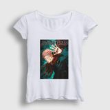 Presmono Beyaz Anime Jujutsu Kaisen Kadın T-Shirt