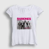 Presmono Beyaz Anthology Ramones Kadın T-Shirt