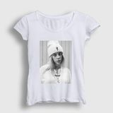 Presmono Beyaz Billie Eilish Kadın T-Shirt