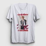 Presmono Beyaz Cherry Bomb K-Pop Nct 127 Kadın T-shirt
