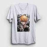 Presmono Beyaz Ichigo Anime Bleach Kadın T-Shirt