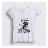 Presmono Beyaz Kunai Anime Naruto Kadın T-Shirt