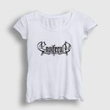 Presmono Beyaz Logo Ensiferum Kadın T-Shirt