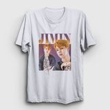 Presmono Beyaz Poster K Pop Jimin Bts Kadın T-Shirt