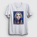 Presmono Beyaz Rose Lana Del Rey Erkek T-Shirt