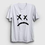 Presmono Beyaz Sad Face Lil Peep Kadın T-Shirt