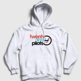 Presmono Beyaz Twenty One Pilots Unisex Sweatshirt