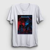Presmono Beyaz Wolf Metallica Unisex T-Shirt